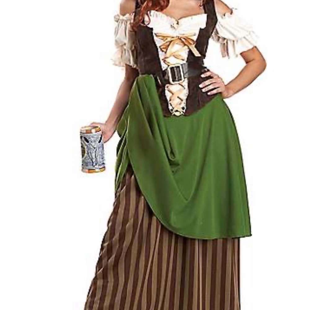 California costumes Women’s Tavern Maiden Halloween Cosplay dress size L…